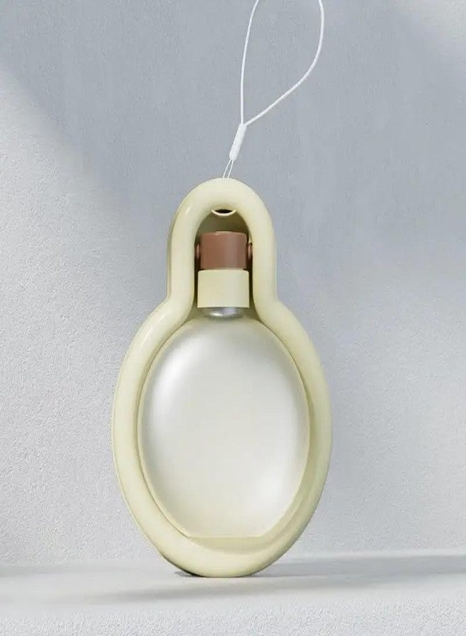 VALUEVIBES زجاجة ماء محمولة قابلة للطي للحيوانات الأليفة - موزع مياه مانع للتسرب للسفر في الهواء الطلق للكلاب والقطط | كوب شرب كبير السعة للمشي والتنزه والتخييم والسفر (أبيض) - Image 1